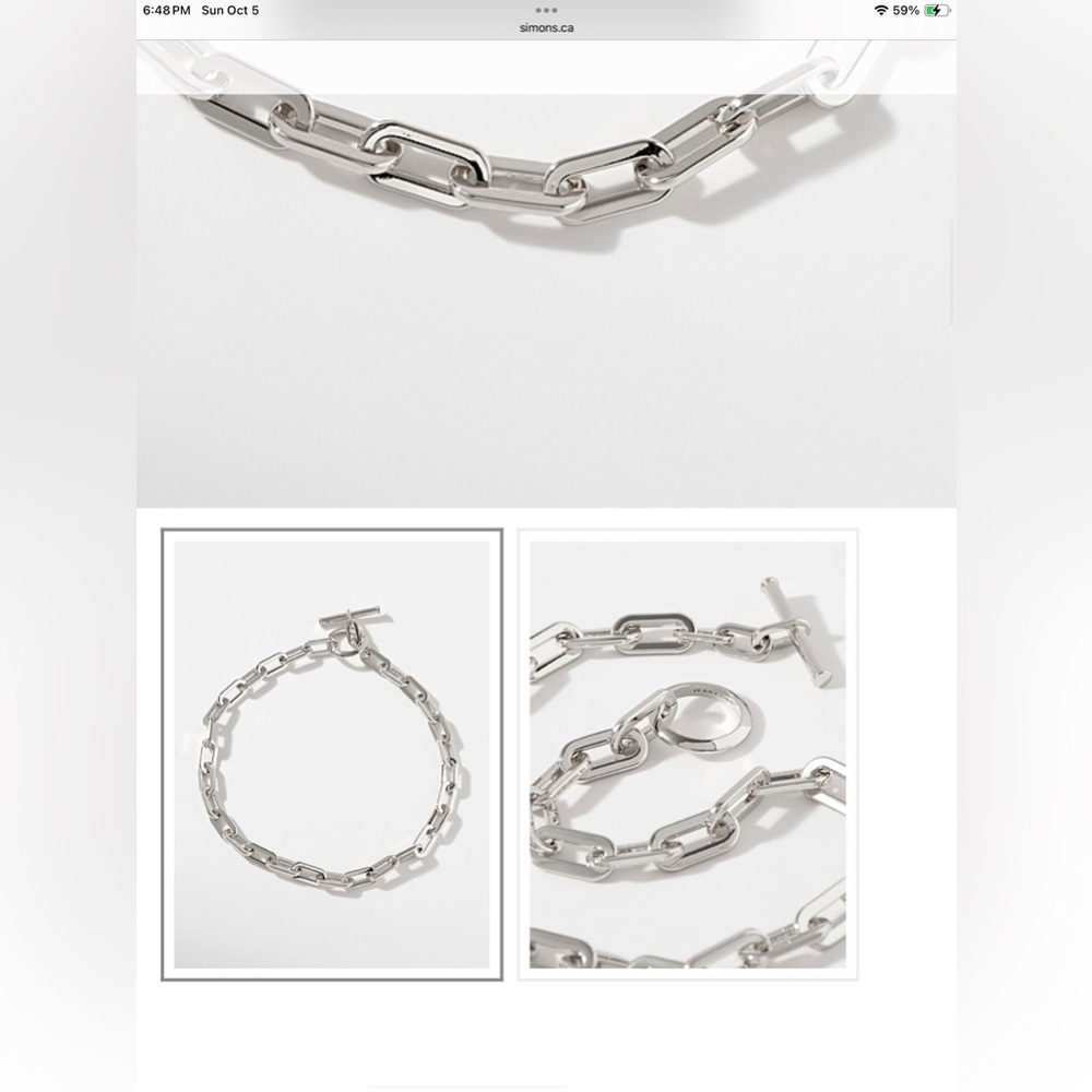 Jenny Bird Moni Silver Chain
